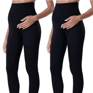 4 pairs of POSHDIVAH Women's Maternity Leggings Over The Belly Yoga Pants